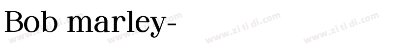 Bob marley字体转换